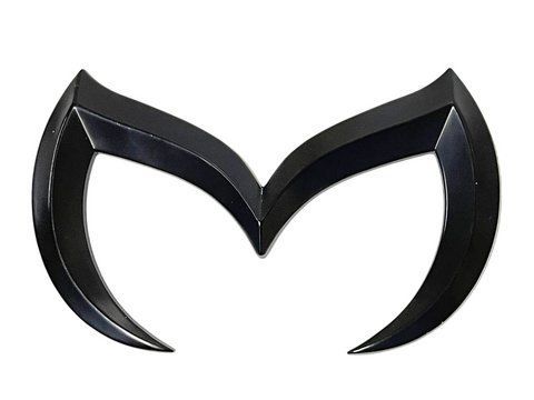 Емблема MAZDA Batman ЧОРНА 120х73 мм метал (на скотчі) 180652 фото