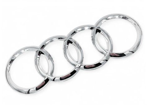Эмблема задняя AUDI хром 202х73 мм (на скотче) 8W9071802 182005 фото