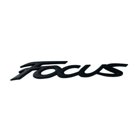 Емблема напис FOCUS для FORD чорний 168х27 мм метал (на скотчі) 184444 фото