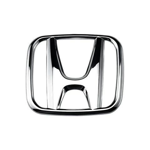 Эмблема HONDA ХРОМ 65х79мм пластик (на скотче) 132173 фото