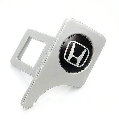 Заглушка ремня безопасности с логотипом HONDA хром 20х40мм металл 186546-181542 фото