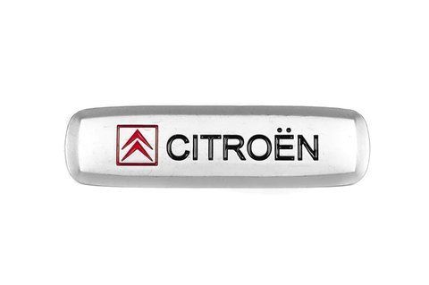 Емблема з логотипом CITROEN для автокилимків АЛЮМІНІЙ (64x18x2мм) 179247 фото