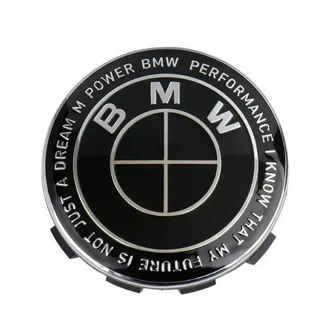 Колпак колеса BMW черный с надписью 56мм пластик 1шт OEM 36136850834 (колпачок, заглушка) 183910 фото