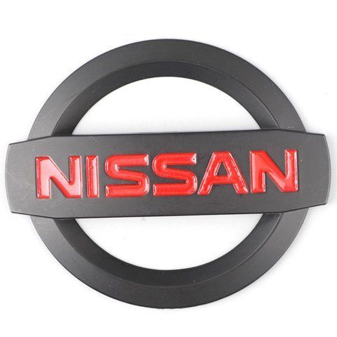 Эмблема решетки / багажника Nissan (Черная Матовая) 140х120 мм (на усиках) 628901AA0A 181865 фото