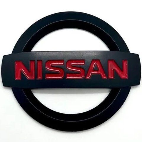 Эмблема решетки / багажника Nissan (Черная Матовая) 160 мм (на скотче) 934917S000 181866 фото