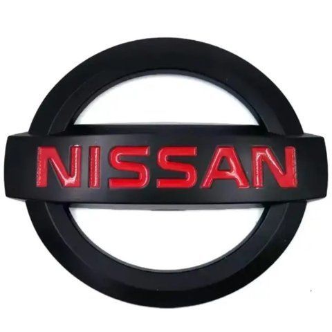 Эмблема решетки / багажника Nissan (Черная Матовая) 130х110 мм (на усиках) 628901KA0A 181867 фото