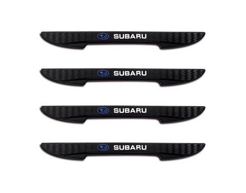 Захисні протиударні смуги SUBARU 4шт чорні ПВХ-гума 16х147 мм (на скотчі) 166726 фото