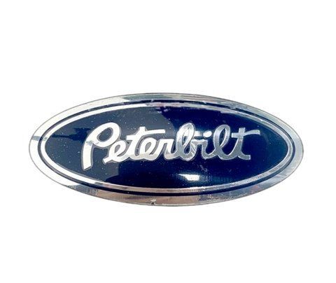 Емблема Ford Peterbilt синя + хром 125&times;50 мм пластик (на скотчі) 184961 фото