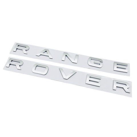 Емблема напис RANGE ROVER сіра 720х31мм пластик (на скотчі) 183483 фото