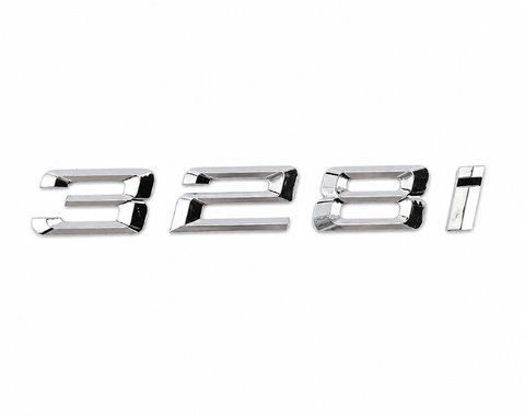 Емблема напис 328i для BMW хром 155X20мм пластик (на скотчі) (вр-во Завод) CH 187273 фото