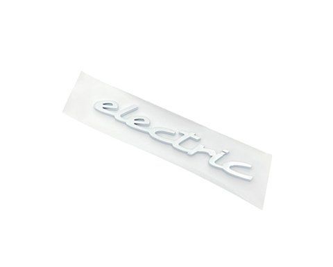 Емблема напис Electric для Porsche 155х19мм срібло МАТОВЕ пластик (на скотчі) 183027 фото