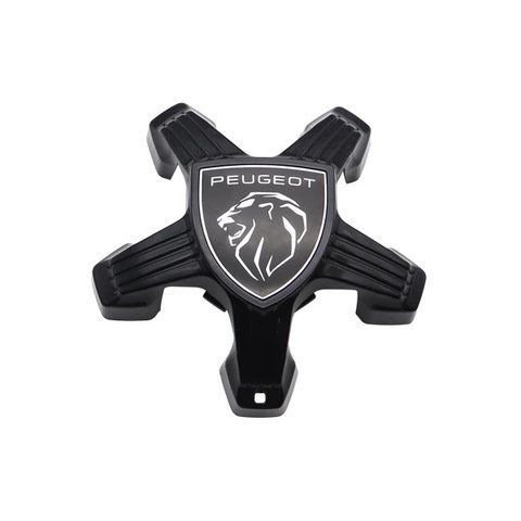 Колпак колеса Peugeot черный пятиконечный 1шт OEM 9836678580 (колпачок, заглушка диска) 184059 фото
