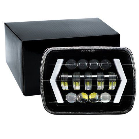 Фара LED МАЗ, КАМАЗ, трактори, Jeep 7 дюймів 200х140х60мм 30W (алюміній) 1шт 184816 фото