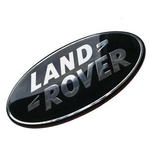 Емблема решітки LAND ROVER чорна 86х43 мм метал (на скотчі) OEM DAG500160 184855 фото