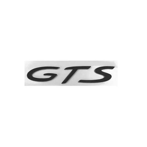 Емблема напис GTS для Porsche 115х20мм чорна МАТОВА пластик (на скотчі) 183029 фото