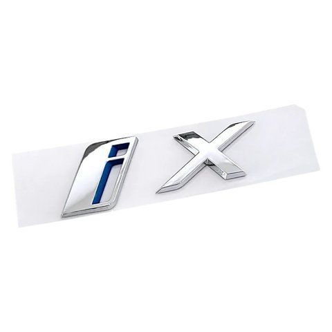 Емблема напис ix для BMW хром 74х26 мм пластик (на скотчі) 185823 фото