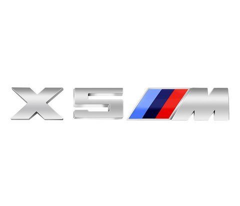 Эмблема надпись X5M для BMW хром 175х25 мм пластик (на скотче) 184499 фото