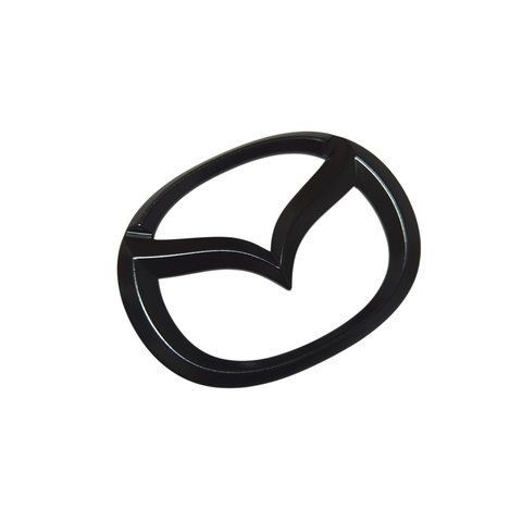 Емблема MAZDA 105&times;84 мм ЧОРНА пластик (на скотчі) (вир-во Завод) CH 182568 фото