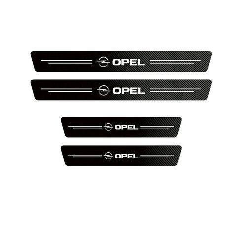 Захисні плівки на пороги Opel карбон 4шт - 2х(60х7см) 2х(40х7см) 183887 фото