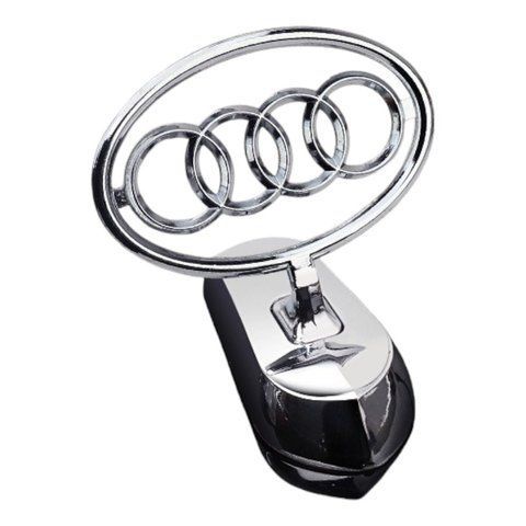 Емблема приціл Audi (металева LUXE версія) Хром 140г (на скотчі) 182071 фото