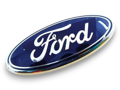 Емблема FORD синій + хром 90х38 мм (на скотчі) 115572 фото