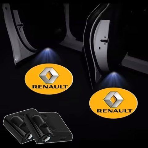 Проектор-подсветка дверей авто с логотипом RENAULT Цена за 1шт (с магнитом, на скотче) 181489 фото
