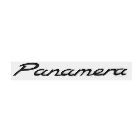 Емблема напис Panamera для Porsche 208х22мм чорна МАТОВА пластик (на скотчі) 183035 фото