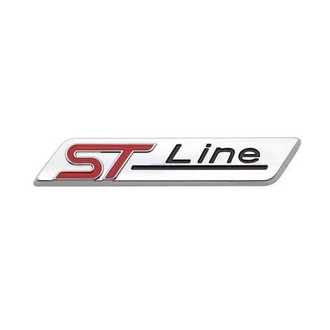 Емблема напис STLine для Ford хром 84х16 мм метал (на скотчі) 182967 фото