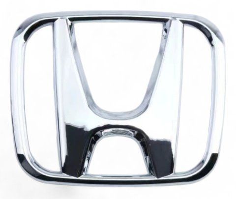 Емблема решітки / багажника HONDA Хром 98х81 мм (скотч + 2 вусики) 75700-S9A-G00 134882 фото