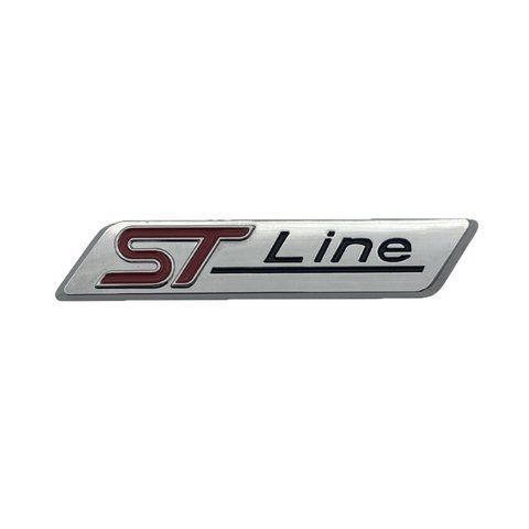 Емблема напис STLine для Ford матове срібло 84х16 мм метал (на скотчі) 182968 фото