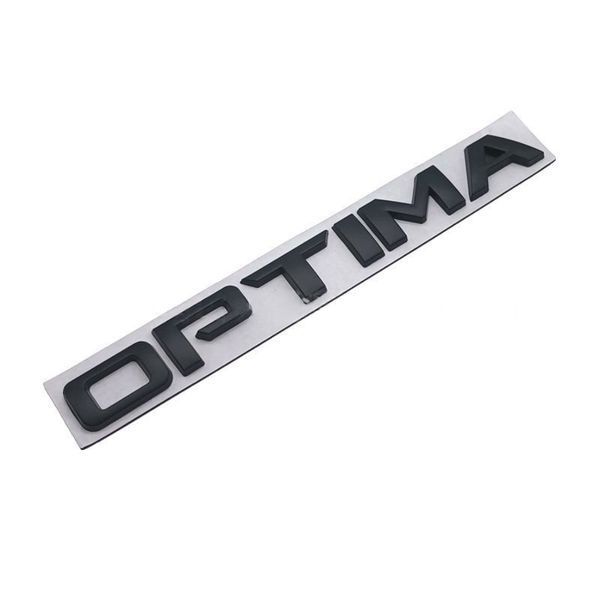 Емблема напис Optima для Kia чорна матова 173х18мм метал (на скотчі) 195100 фото