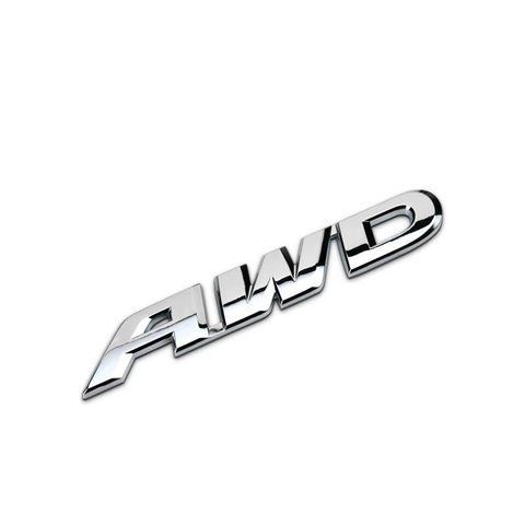Емблема напис AWD для Honda хром мала 90х15 мм метал (на скотчі) 184540 фото