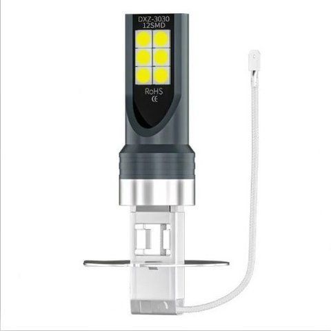 Лампа LED H3 36W 6500K 12&times;SMD 3030 (холодный белый свет) 184888 фото