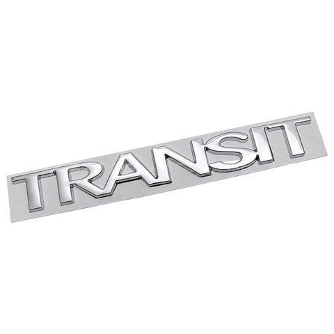 Емблема напис Transit для Ford хром 195&times;24 мм метал (на скотчі) 184975 фото