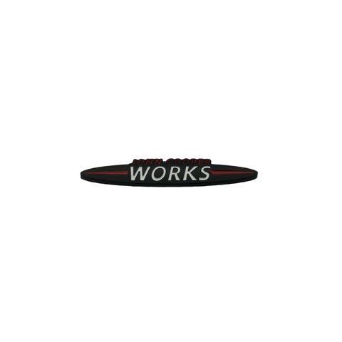 Емблема напис John Cooper WORKS чорна 87х15мм метал (на скотчі) 183349 фото