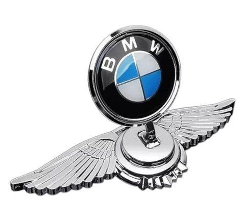 Емблема приціл BMW орлині крила (металева LUXE версія) Хром 150г (на скотчі) 182023 фото