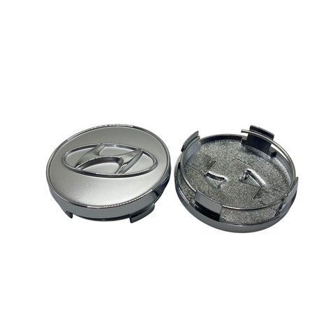 Ковпак колеса Hyundai срібло 60 мм пластик 1шт OEM 52960-L1150 (ковпачок, заглушка диска) 184366 фото