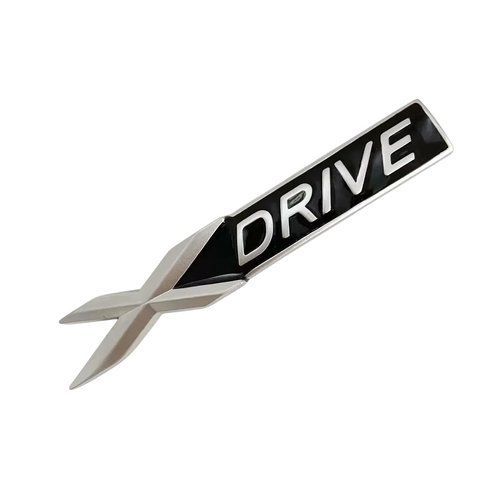 Емблема-напись X-Drive для BMW срібло матове 95х15 мм метал (на скотчі) 184022 фото