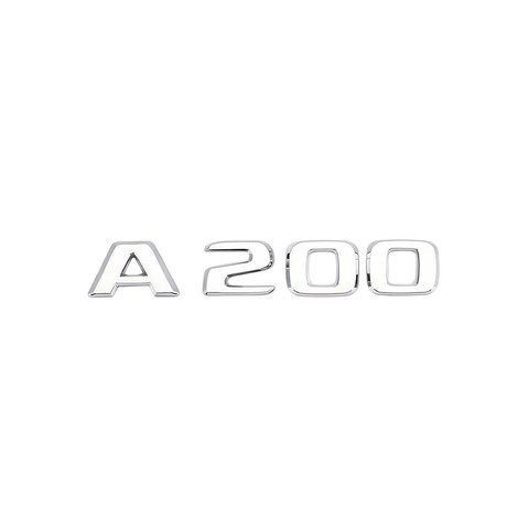 Емблема напис A200 для Mercedes-Benz A-Class хром 135х23 мм пластик (на скотчі) 184320 фото