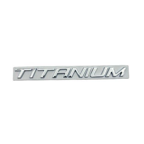 Емблема напис Titanium для Ford Explorer хром 197&times;17 мм метал (на скотчі) 184515 фото