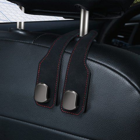 Тримач автомобільний на підголівник Чорний (з 2 укріпленими Пластиковими гачками) 181226 фото