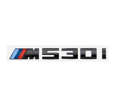 Емблема напис M530i для BMW Чорний глянець 180x20мм пластик (на скотчі) (вр-во Завод) CH 187289 фото