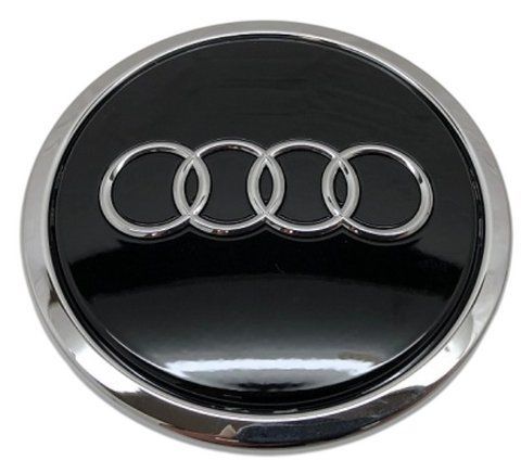 Ковпак колеса Audi чорний+хром 68мм пластик (на клямках) OEM 4B0601170A 186793 фото