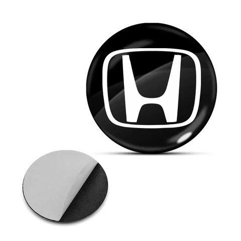 Наклейка з логотипом Honda для авто і ключів, 15 мм, ПВХ-пластик, об'ємна 181542 фото