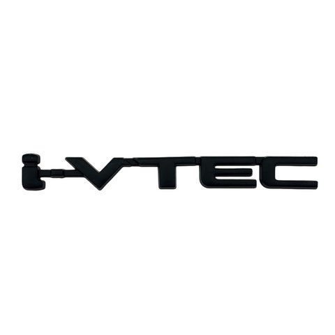 Эмблема надпись I-VTEC черная 127х14мм металл (на скотче) 182840 фото