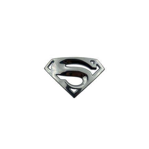 Емблема Superman хром 50х35 мм метал (на скотчі) 183965 фото
