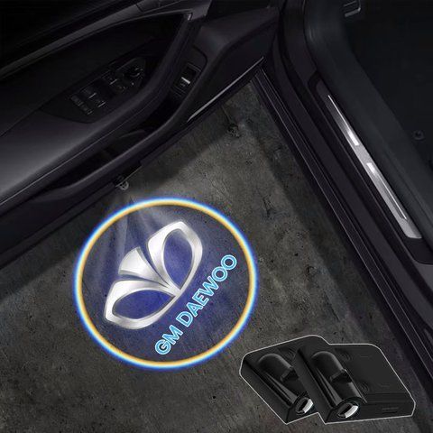 Проектор- підсвітка дверей авто з логотипом GM DAEWOO Ціна за 1шт (з магнітом, на скотчі) 181500 фото