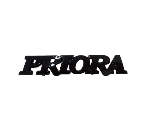 Эмблема надпись PRIORA 160х40мм Черный Глянец пластик (на скотче) 181792 фото