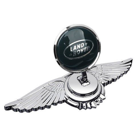 Емблема приціл Land Rover орлині крила (металева LUXE версія) Хром 150г (на скотчі) 182030 фото