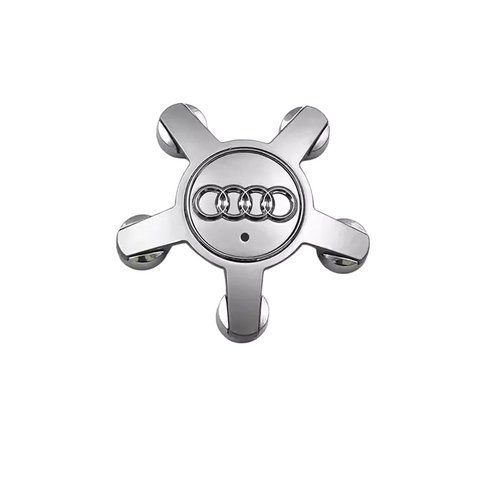 Колпак колеса Audi 135мм серебро пятиконечный (колпачок, заглушка диска) 1шт 182519 фото
